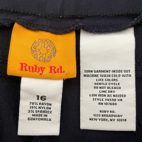 Ruby Rd. Blue Pants - Picture 3 of 4